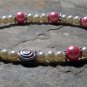 Kazumi Elastic Glass Pearl Bracelet [19] Pink