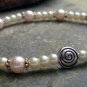 Kazumi Elastic Glass Pearl Bracelet [22] Light Rose Pink