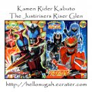 [B03-S03] Kamen Rider Kabuto + The Justirisers Riser Glen Coloring Book
