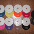 3" set of 8+1 diamond polishing pads