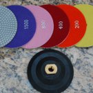 5" set of 7+1 diamond polishing pads
