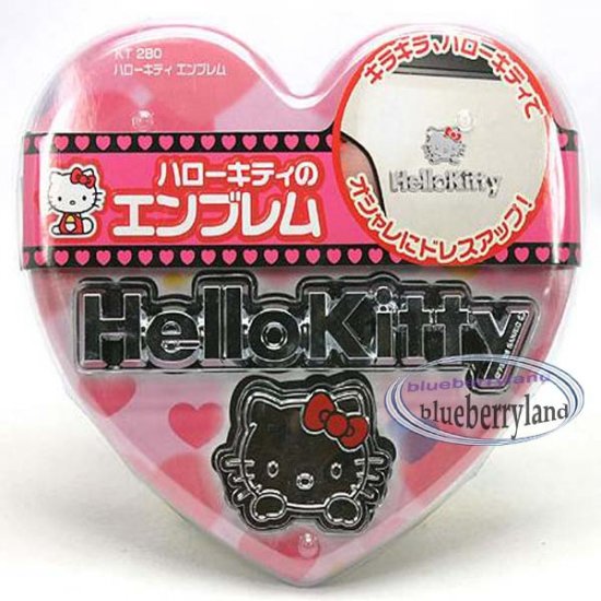 Japan Sanrio Hello Kitty Car Body Plate Decoration Charm