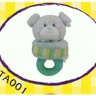Japan Plush Squeaky Bear on Tug 6” Puppy Pet Dog Toy Toys
