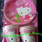 Sanrio Hello Kitty Party Supplies Plate Cup Napkin Tablecover set
