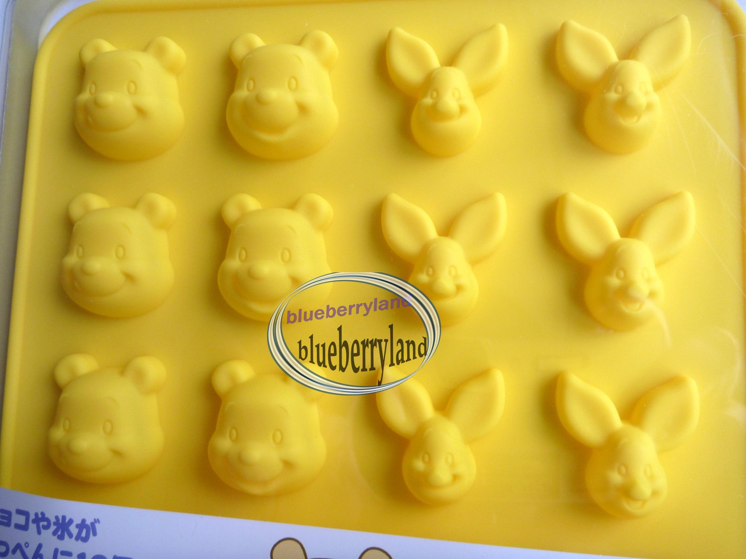 Japan Disney Winnie the Pooh Piglet SILICON mold Chocolate ICE Mould