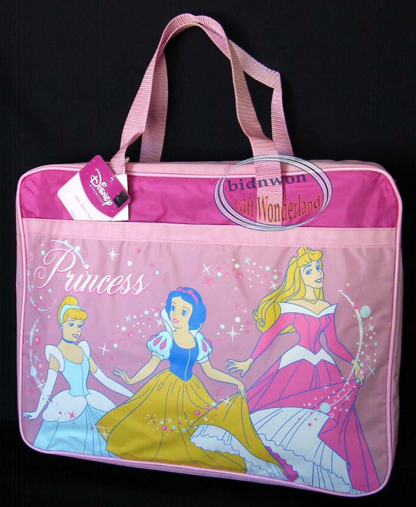DISNEY PRINCESS Satchel Tote Bag Back to School Tote Bag Handbag girl kid Pink