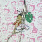Betty Boop & Green Leaf Cell Mobile Phone Strap charm DC