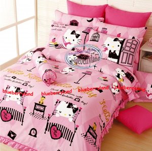 Sanrio HELLO KITTY Bedding Set QUEEN Size Duvet Cover