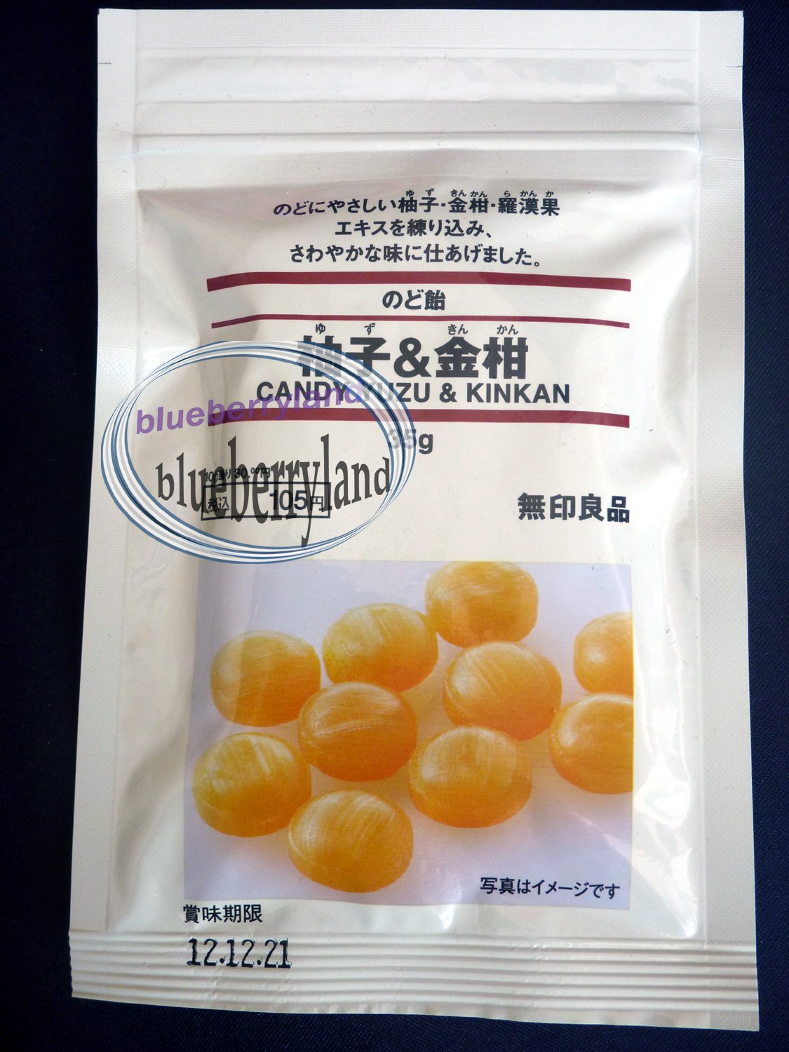 Japan Moma Muji Candy Yuzu & KinKan Drops sweets Candies kids 35g