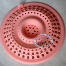 Japan Silicone Bath Hair Catcher Stopper Shower Drain Filter Hair Trap stops PINK