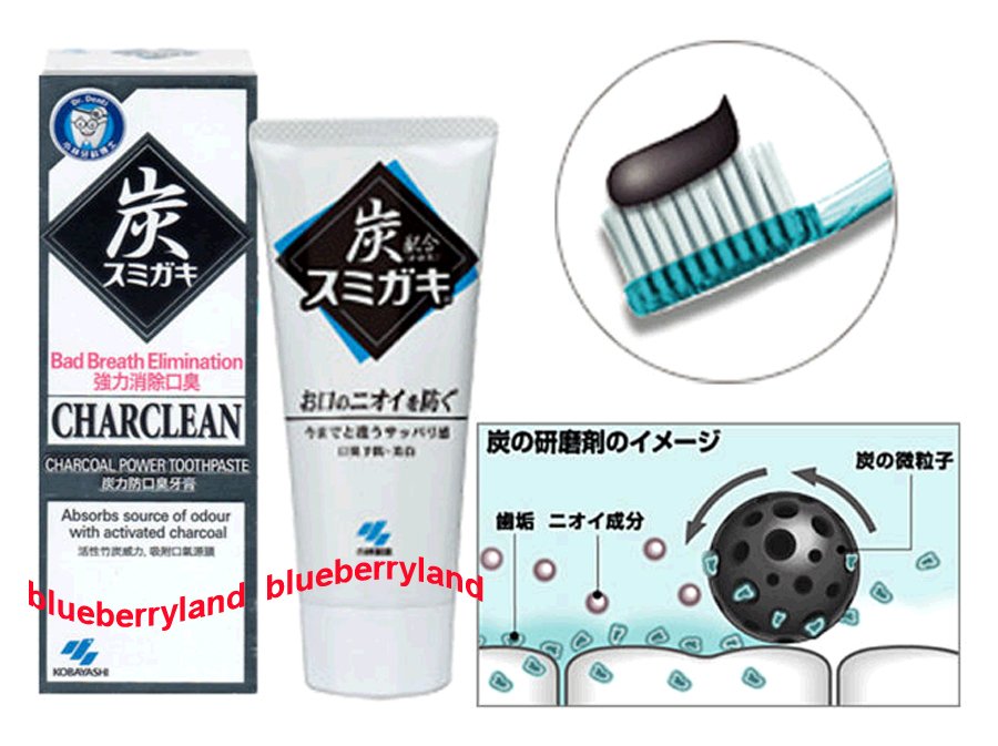 Japan Kobayashi Charcoal Power Toothpaste Whitening Teeth Tooth Care Preventing Bad Breath 100g