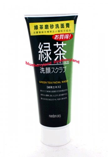 mandom green tea facial wash