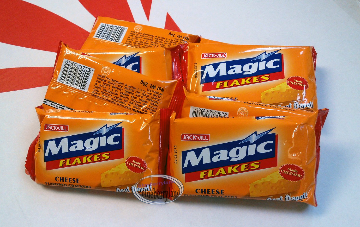 Jack 'n Jill Cheese flavor Crackers Magic Flakes snack ladies kids