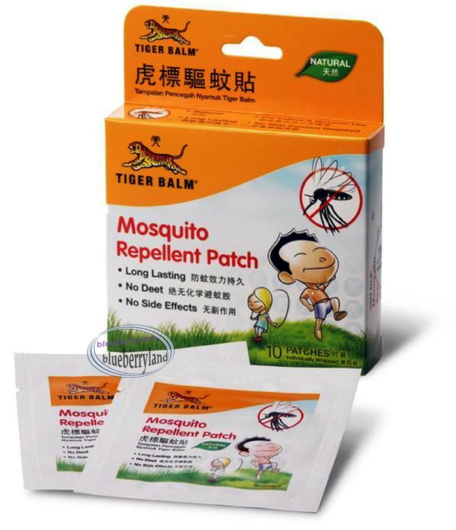 Tiger Balm Mosquito Repellent Patches Long Lasting Bug Repeller 10 Patches