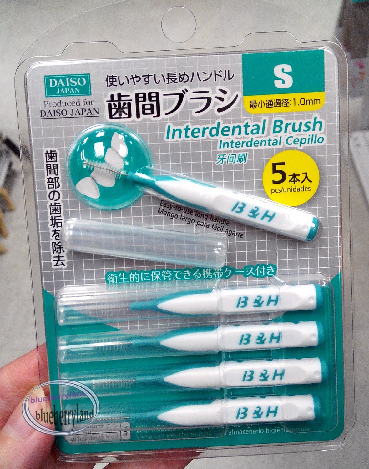 Japan Interdental Brush Size S (1.0mm) Oral Floss Flossers 5 pcs Oral Care