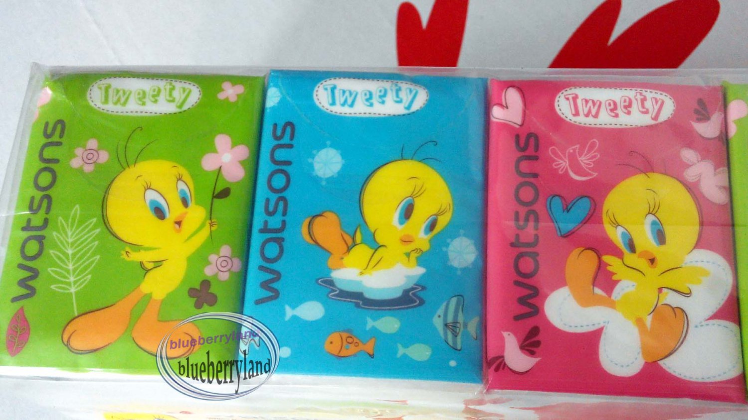 20 Packs Looney Tunes Tweety Tissue Paper Hankies Woman Home