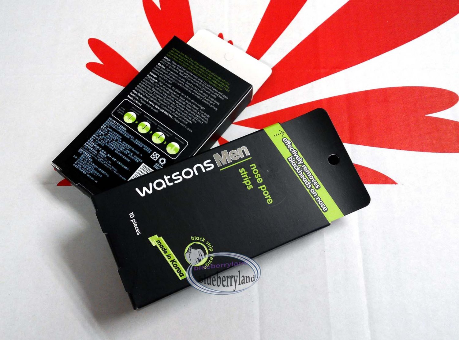 Watsons Men Nose Pore Pack Cleansing Strip 10 Sheet Blackhead skin care