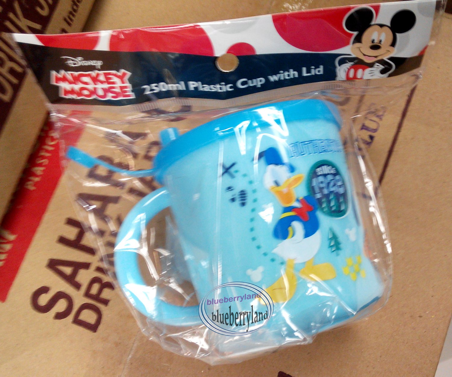 Disney MICKEY MOUSE Plastic Cup mug 250ml kids child Q4