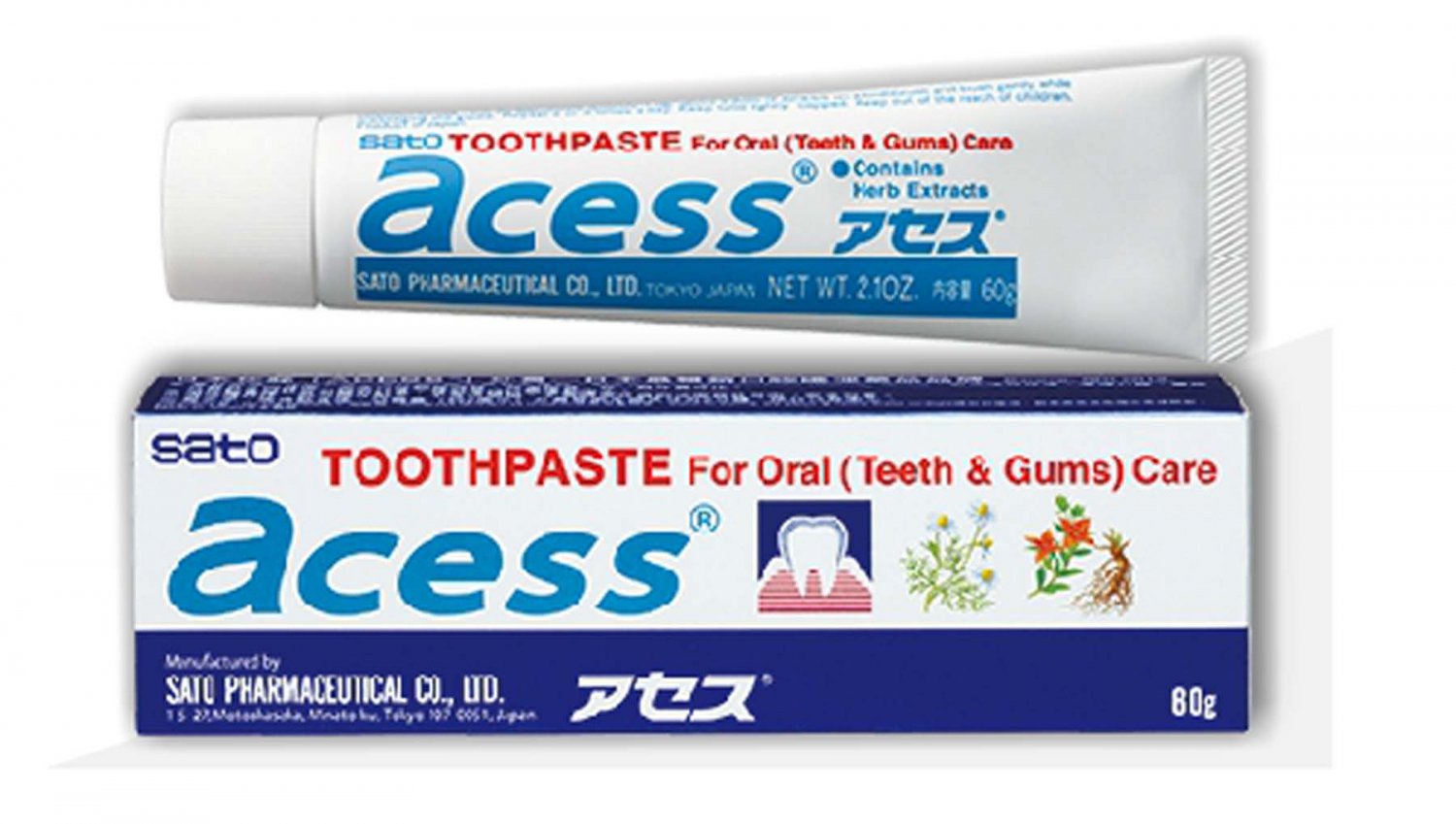 Japan Sato Acess Herbal Toothpaste Gingivitis & Pyorrhea