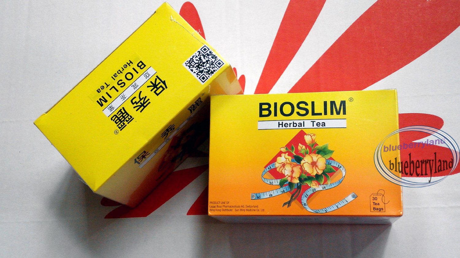Bioslim Tea Bio Slim Mild Laxative Herbal Tea Bags 30 packets x 2 Boxes