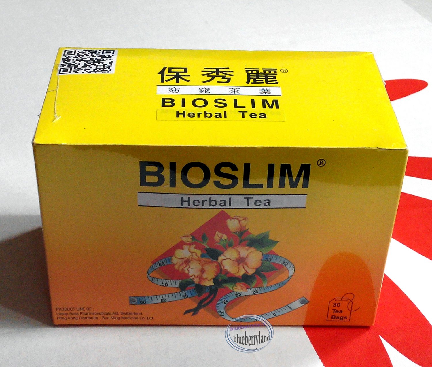 Bioslim Tea Bio Slim Mild Laxative Herbal Tea Bags 30 packets x 2 Boxes
