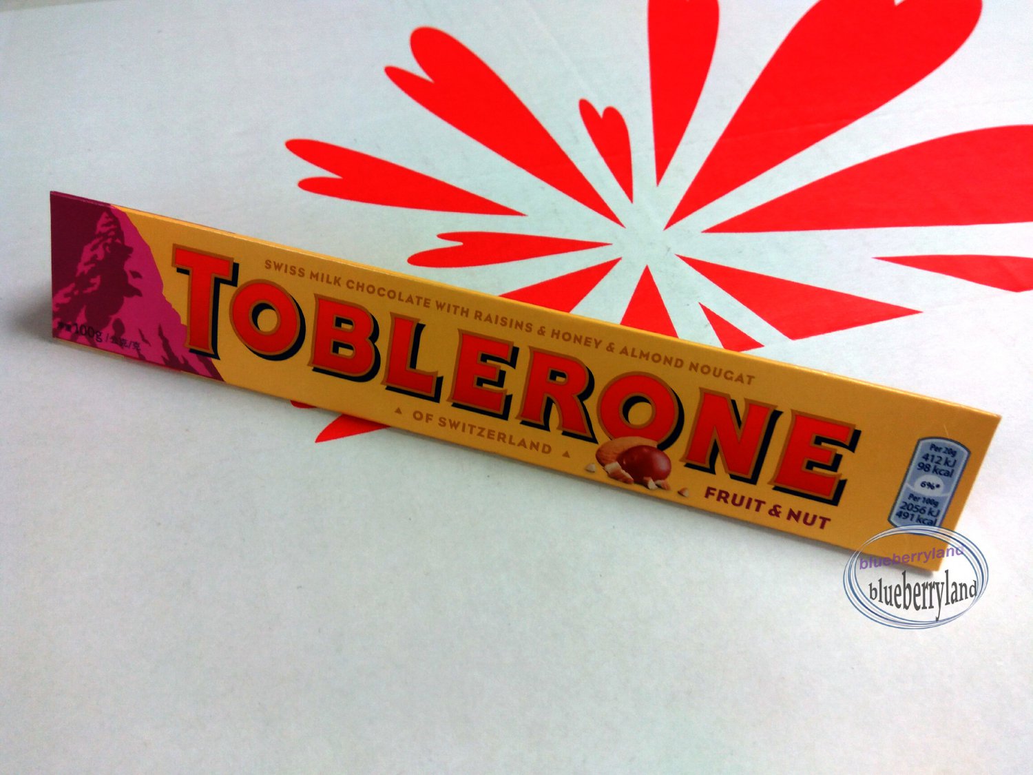Toblerone Fruit & Nut Chocolate with Raisins and Honey & Almond Nougat