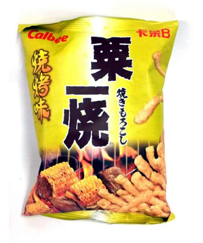 Calbee BBQ Flavoured GrillACorn Corn Sticks Snacks TV movie games Snack 6 Bags