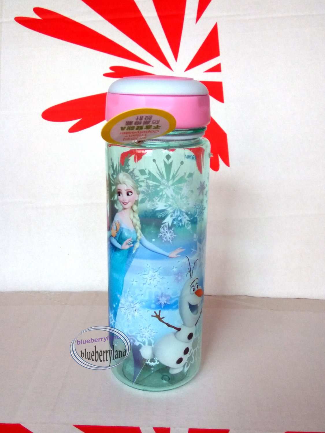 Disney Frozen Elsa Anna Water Bottle Drink Container 450ml Outdoor