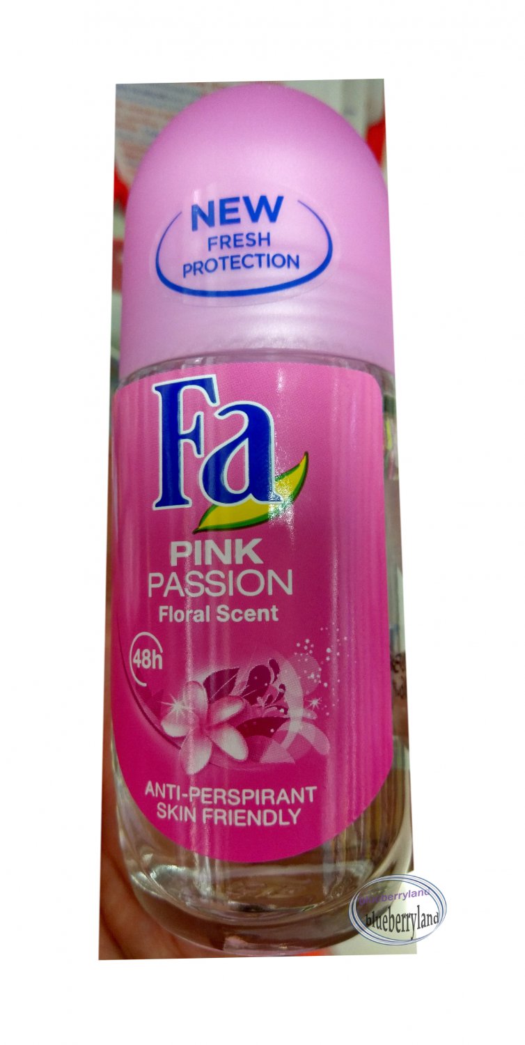 Fa Pink Passion Floral Fragrance Roll On Deodorant Antiperspirant 48