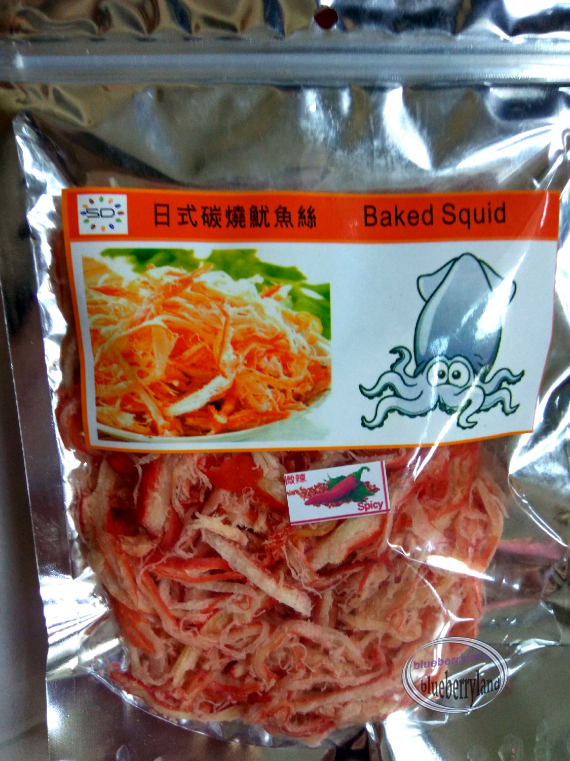 Baked Squid Spicy flavored Snack 100g kids pack party ladies food snacks
