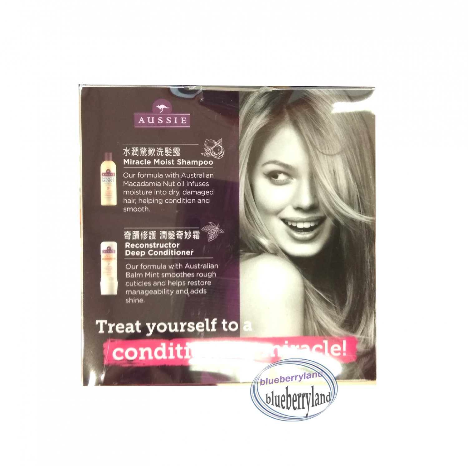 Travel Size of Aussie Miracle Moist Shampoo 75ml & Aussie 3 Minute