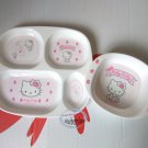 Sanrio Hello Kitty Baby Feeding Plate & Bowl set fork & spoon