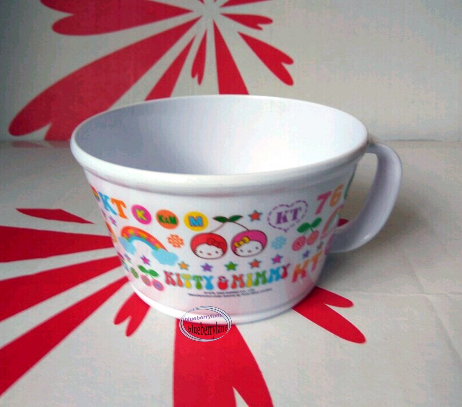 Sanrio Hello Kitty Big Bowl with handle set meal noodle soup container