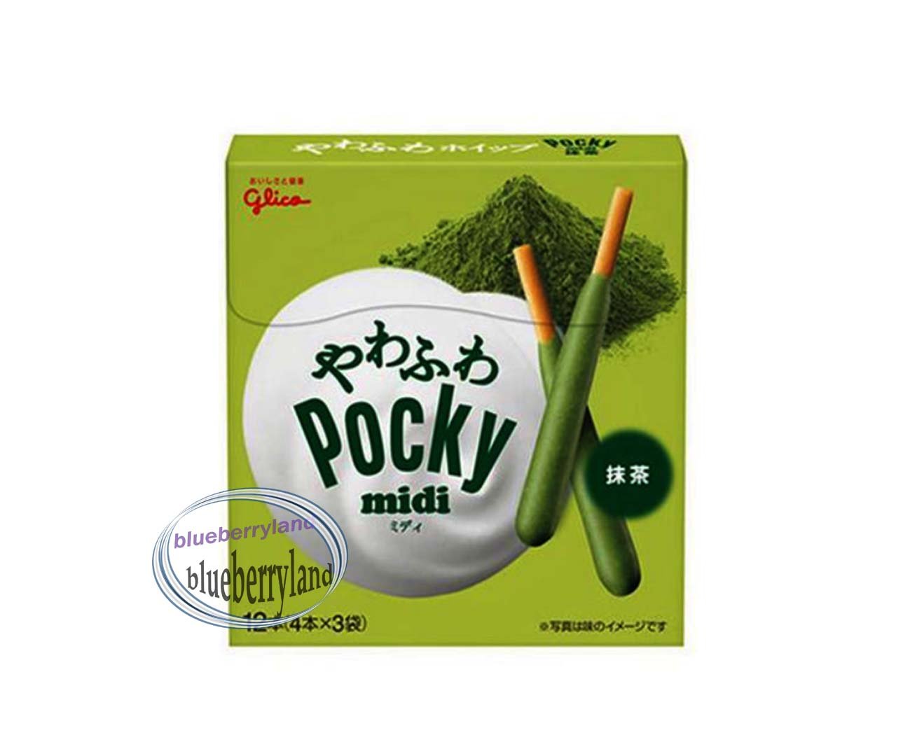 JAPAN Glico Pocky MIDI Matcha Green Tea Chocolate Flavor Biscuit Sticks