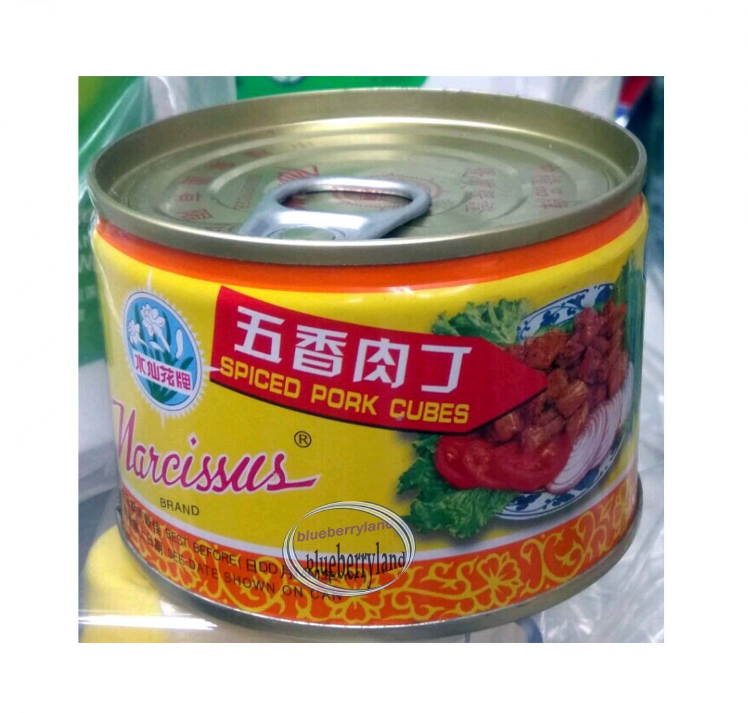 Canned Spiced Pork Cubes 142g Canned Pork Meat 五香肉丁