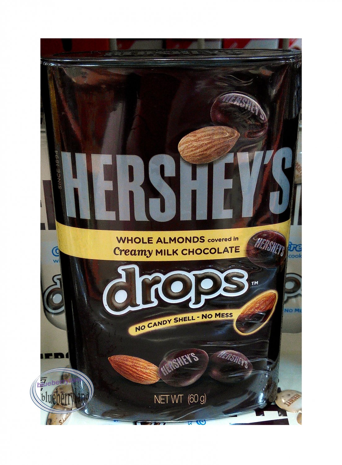 Hershey's Drops Milk Chocolate and Almond Candies 60g sweets choco