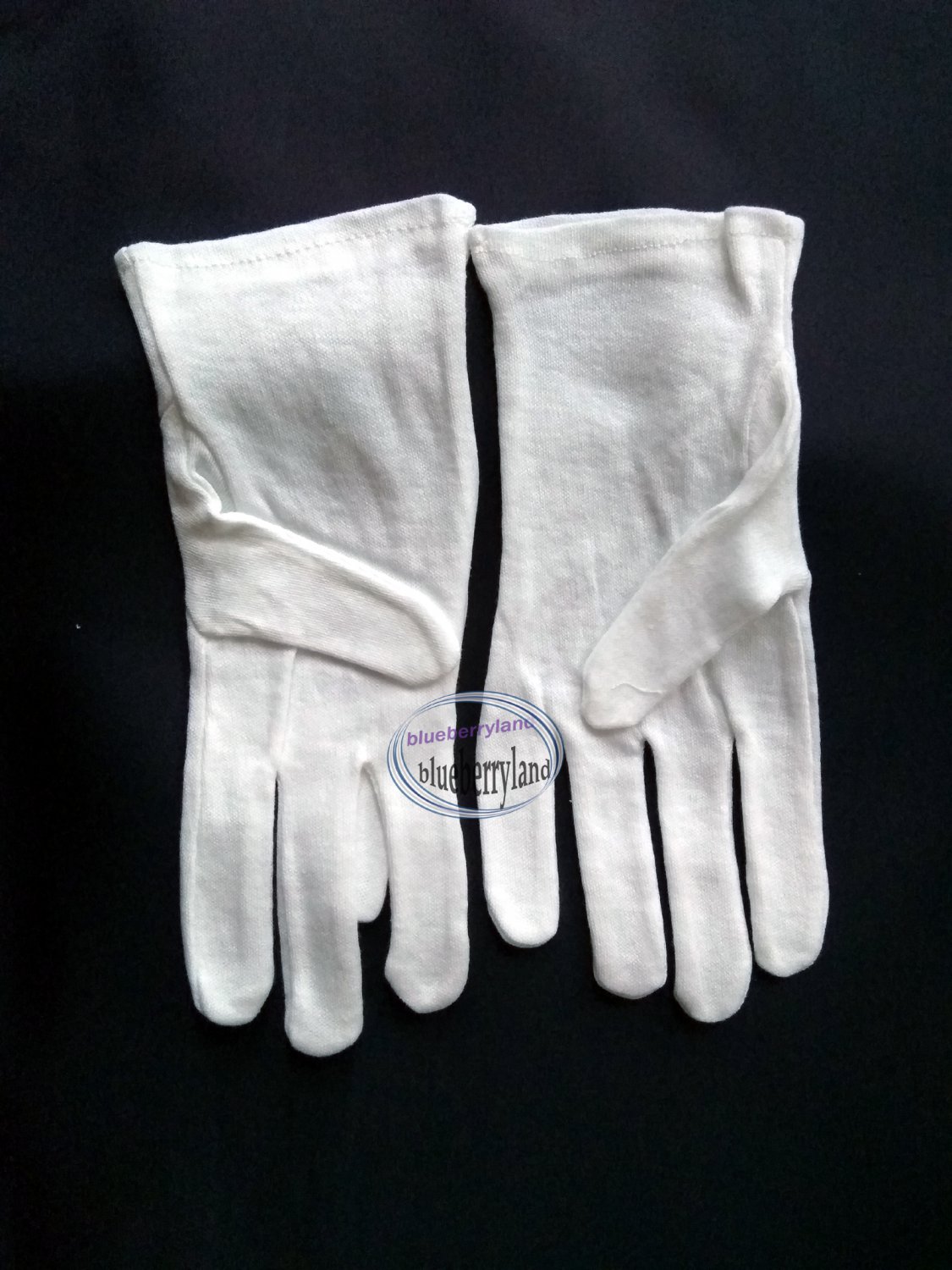 White Cotton Night Care Gloves Moisturizing driving walking glove