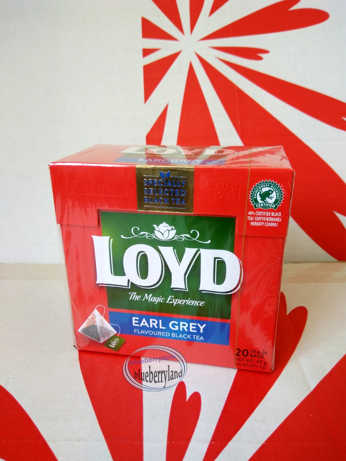 Loyd Earl Grey Flavoured Black Tea 20 Tea Bags
