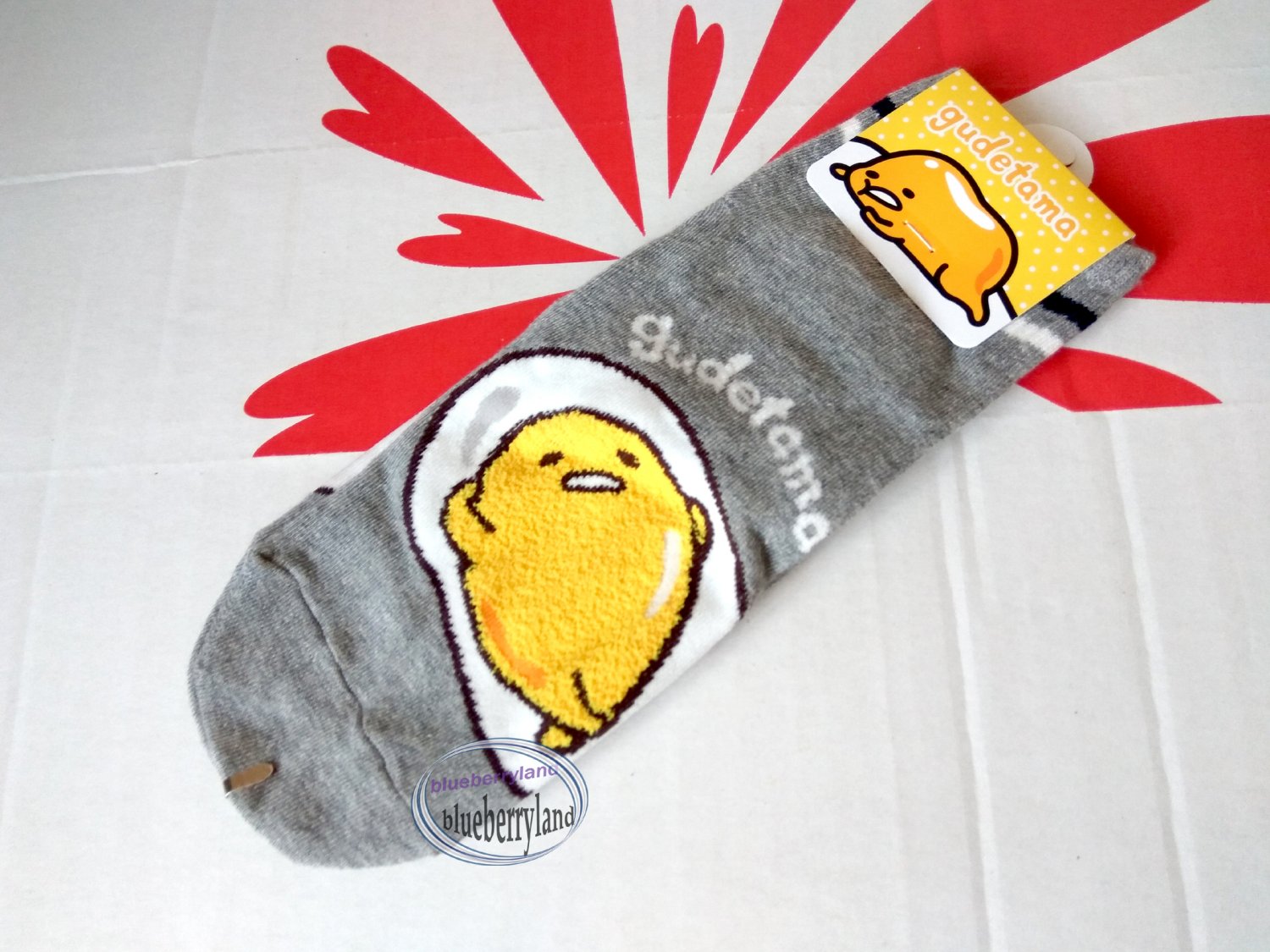 Sanrio Gudetama Socks ladies girls Low Cut Ankle Socks 22-26cm grey color