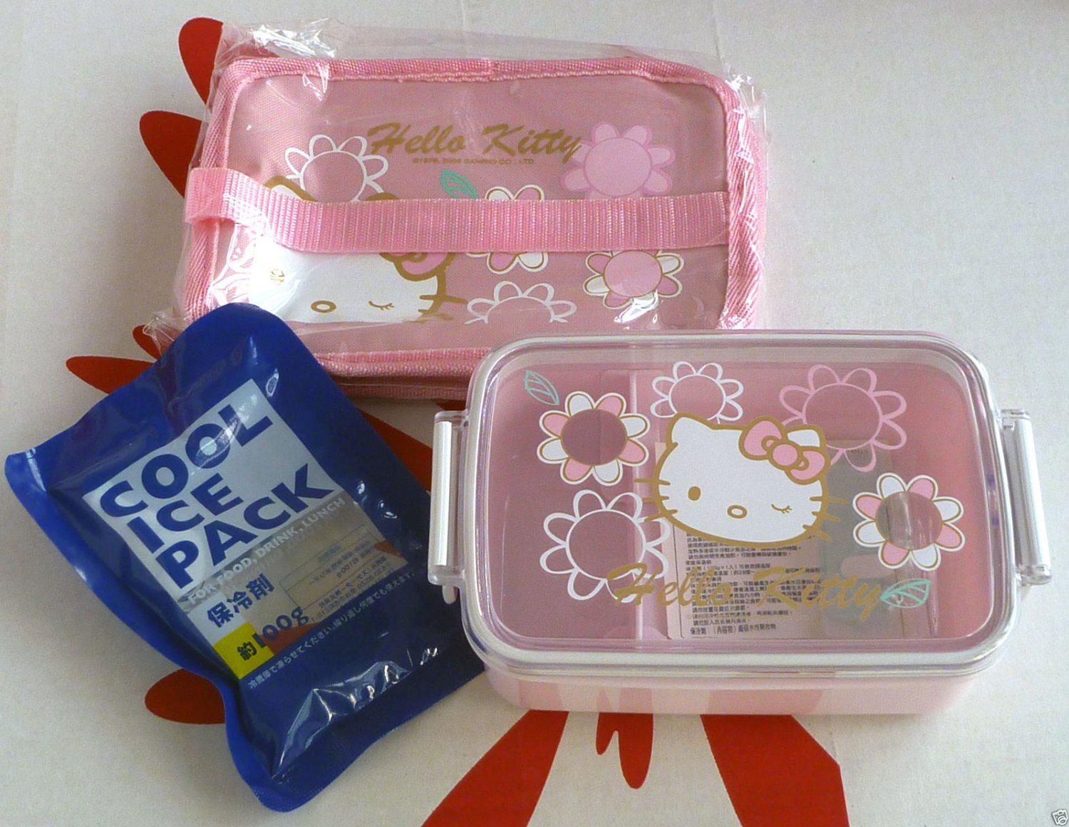 Sanrio Hello Kitty Microwave Bento Lunchbox Food Container with a