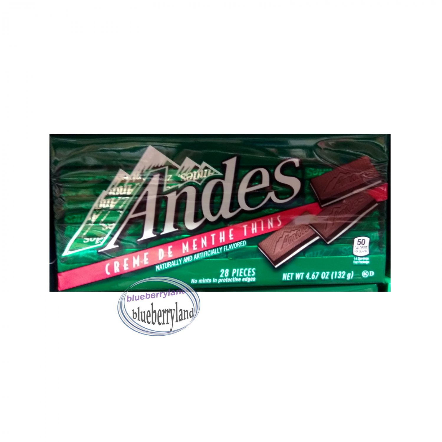 Andes Creme De Menthe Thins 132g (28 Pcs) Chocolate candy sweets snacks ...