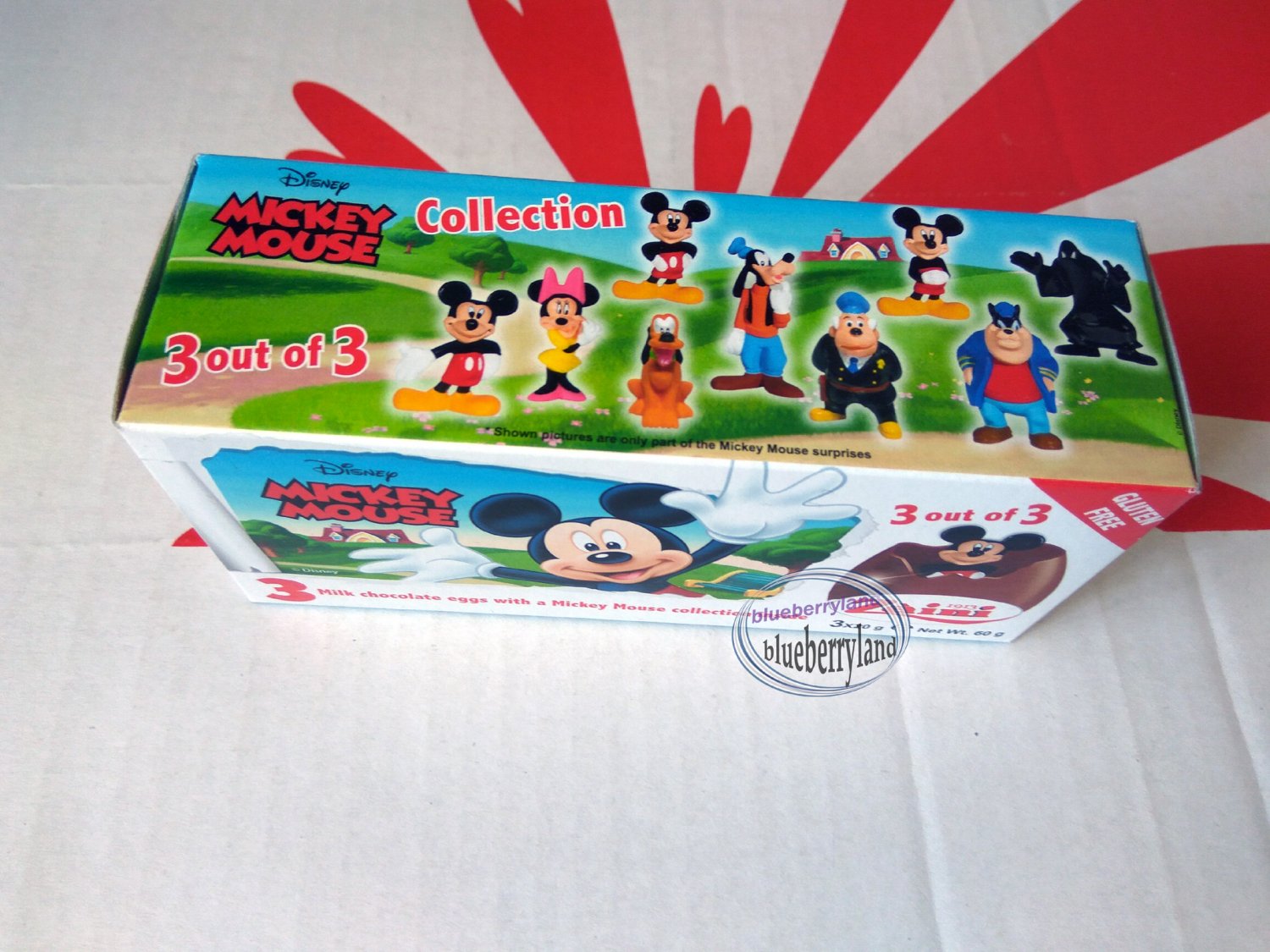 Zaini Disney Mickey Mouse Chocolate Surprise 3 Eggs With Toy Figure ...