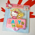 Sanrio Hello Kitty baby in car safety sign child babies girls swing decals nursery cars accessories