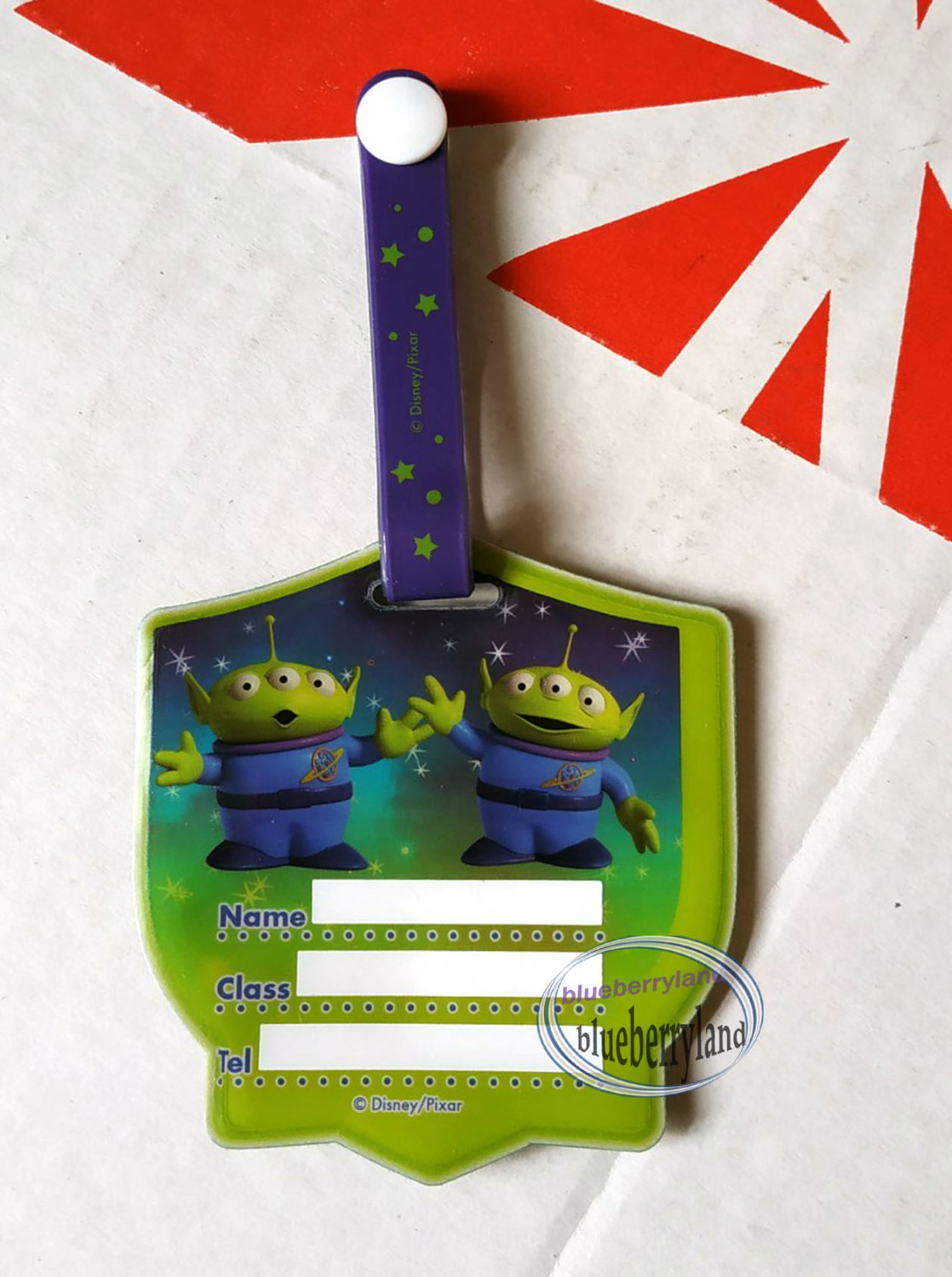 buzz lightyear luggage tag