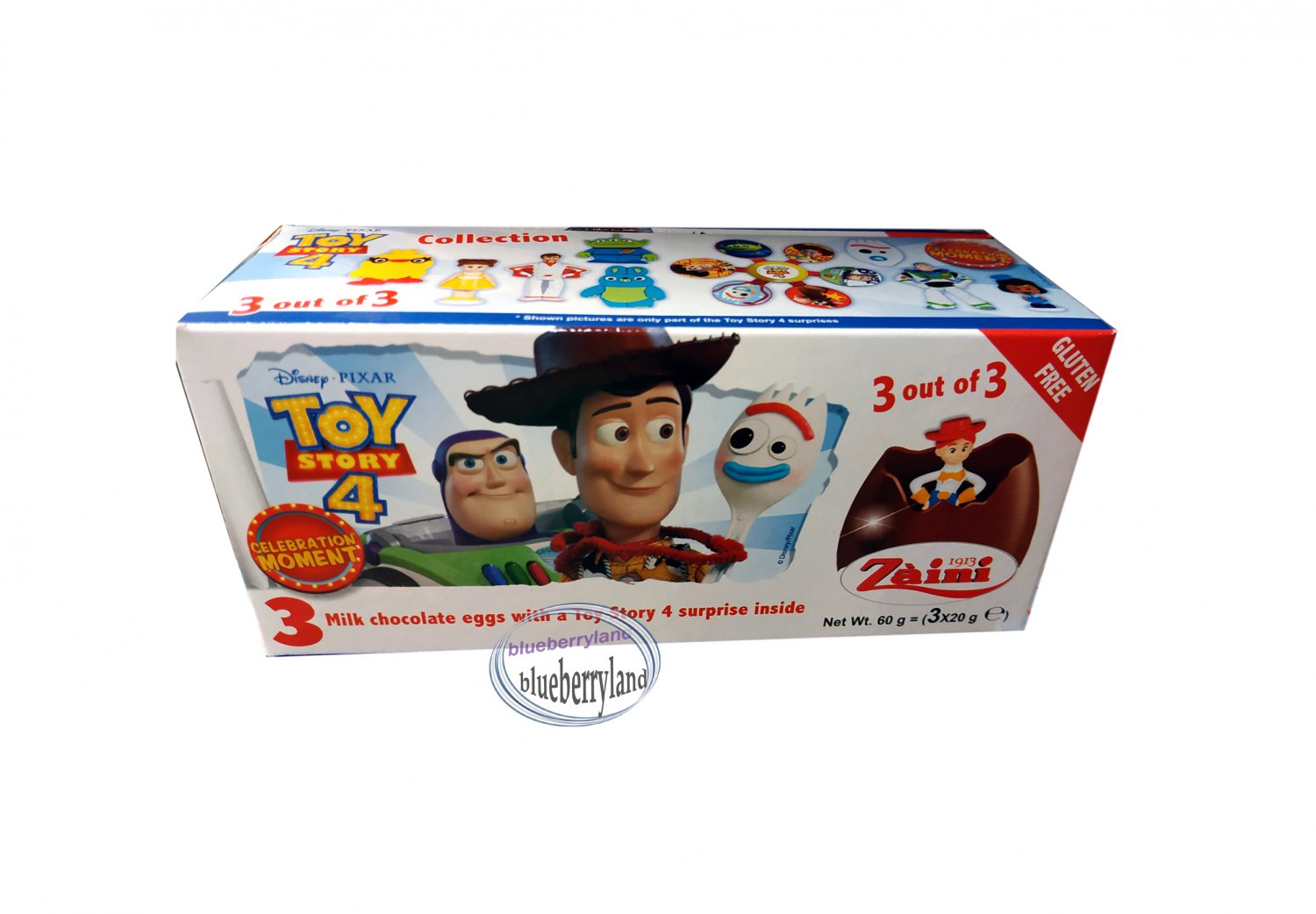 Zaini Disney Toy Story Chocolate Surprise 3 Eggs With Toy Figure Inside ...