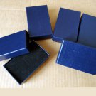 5 pcs Blue Display Gift Box set Jewelry Ring Necklace Earrings ladies men