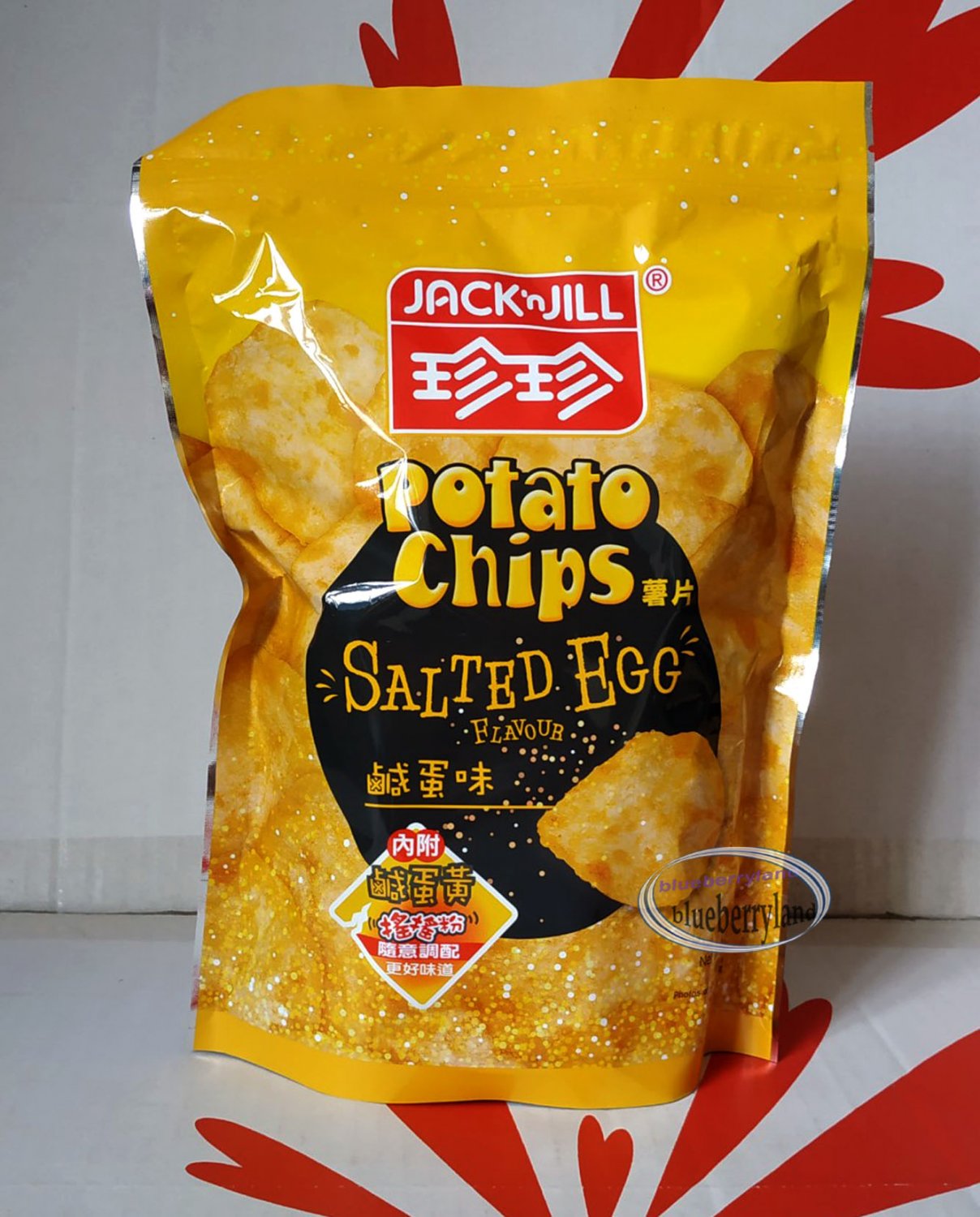 Jack & Jill Salted Egg flavoured Potato Chips 50g snacks kids ladies home
