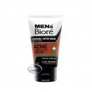 Men's Biore Charcoal Double Scrub Facial Foam wash Acne 100g skin care Man beauty Men cleanser