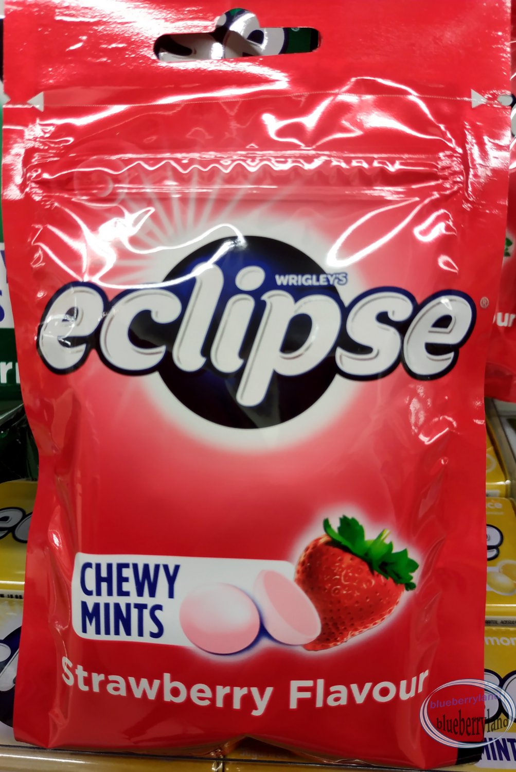 Wrigley's Eclipse Chewy Mints Strawberry Flavor Candy 45g x 2 Packets
