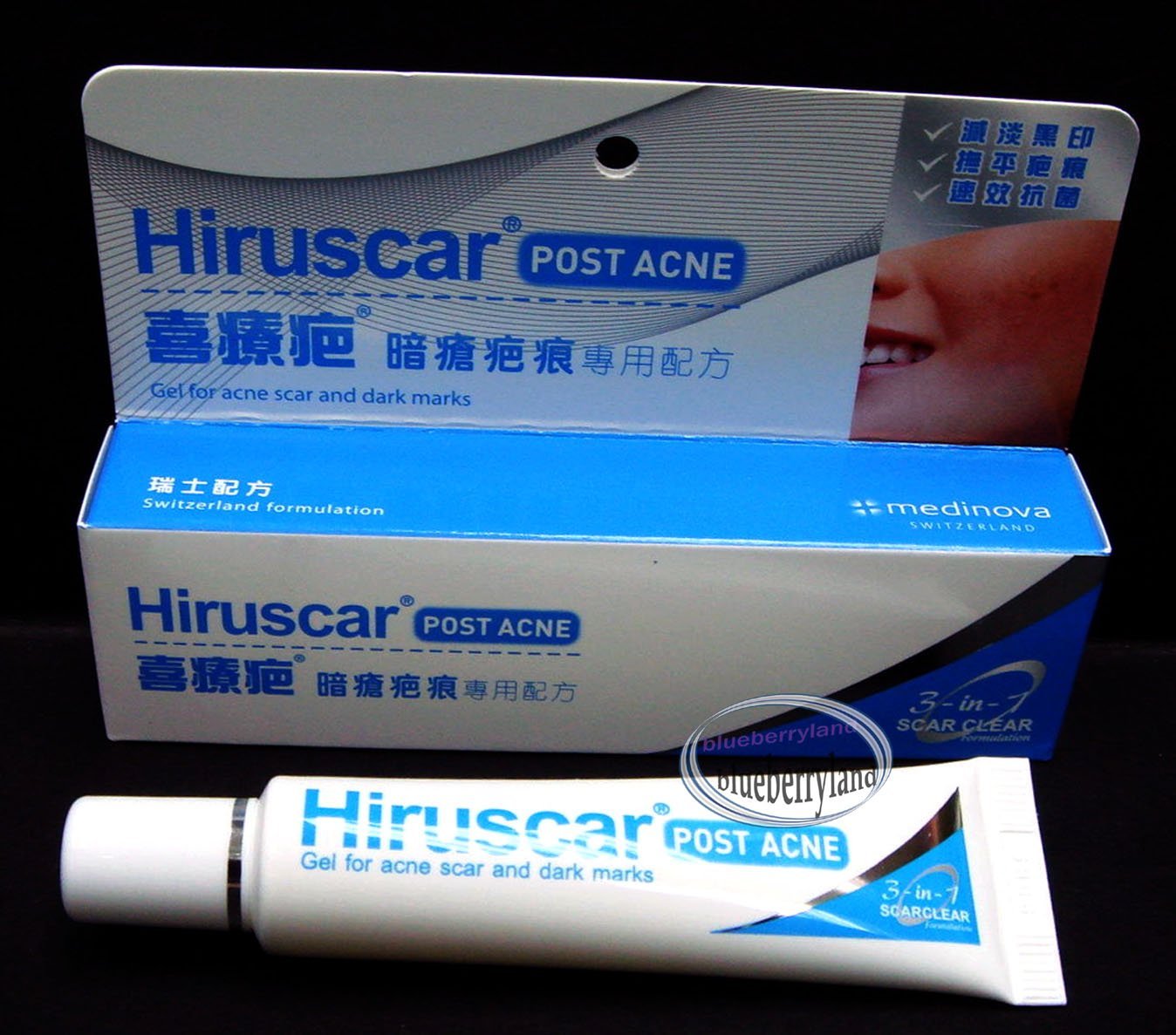 Hiruscar Post Acne Gel 10g 3in1 Scar Clear Formulation Clear Pimple